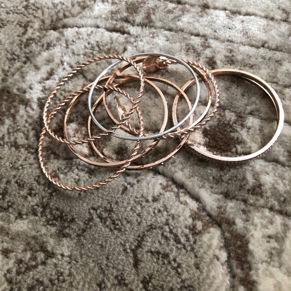 8 “Rose Gold” Bangles